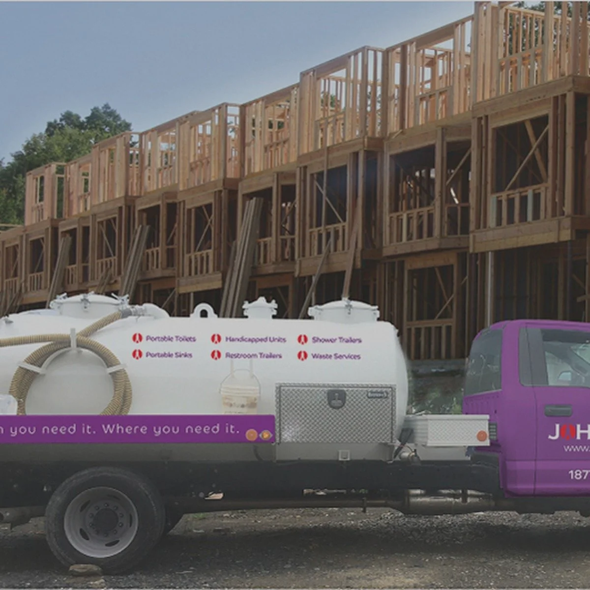 Portable restroom equipment prepared for ongoing site use for construction toilets and fencing near me in Miramar, FL.