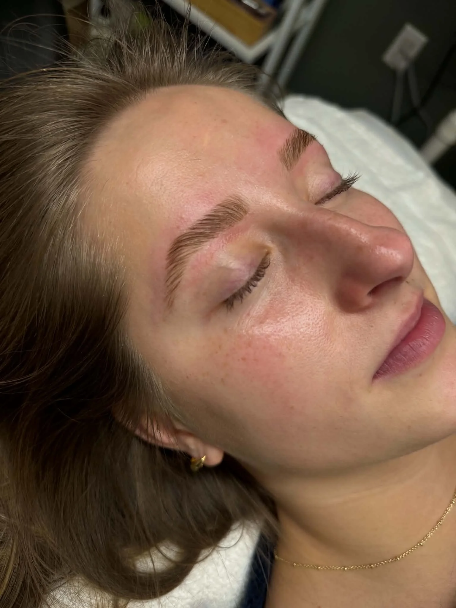 Brow lamination at Solace Skin Studio
