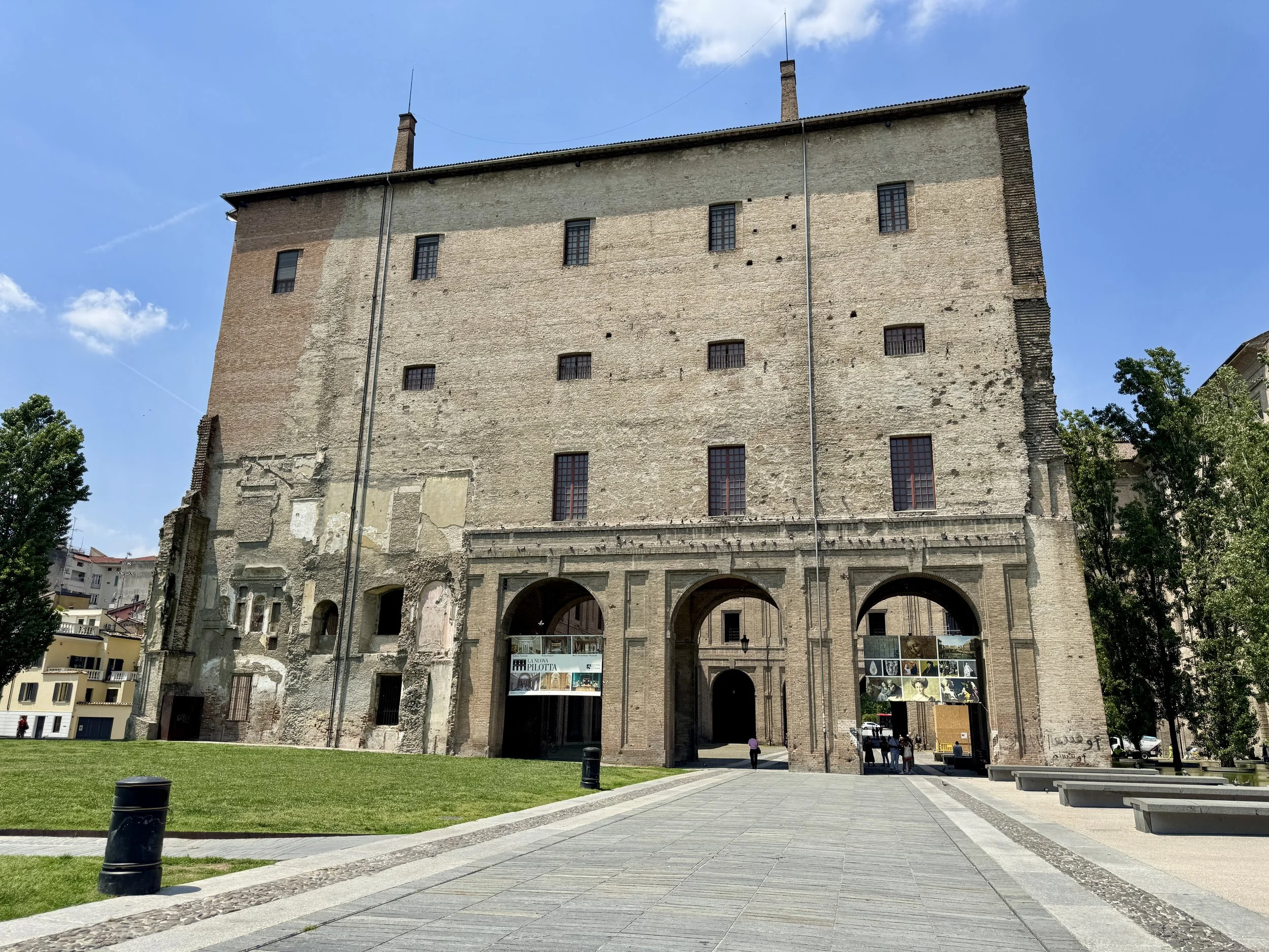 Exterior of Palazzo della Pilotta in Parma