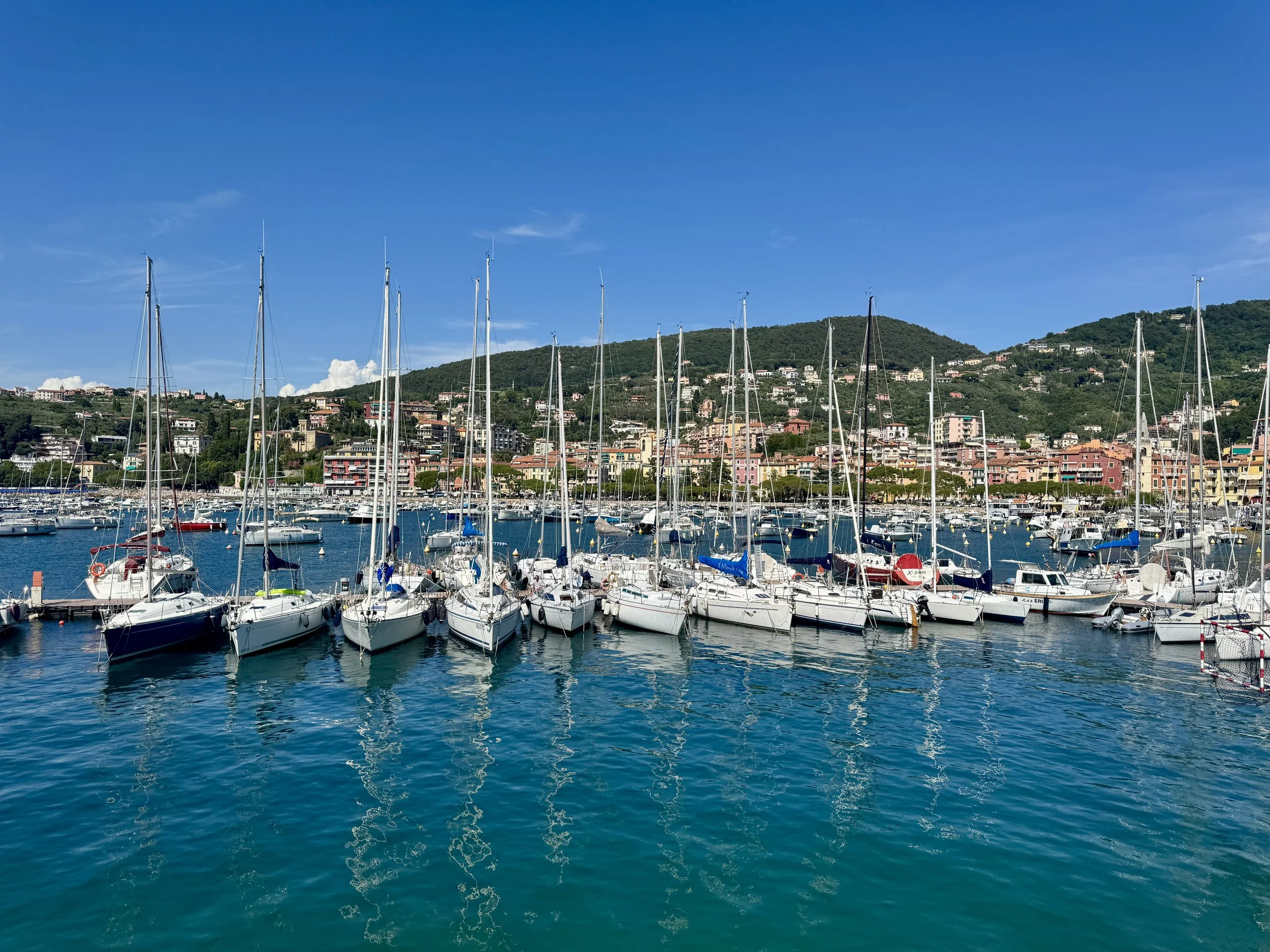 Sailboats in the Lerici marina