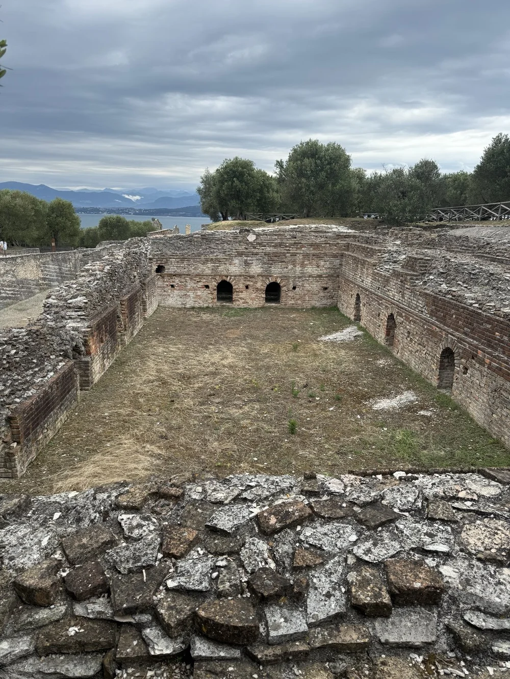 Grotte di Catullo ancient Roman villa ruins overlooking Lake Garda in Sirmione