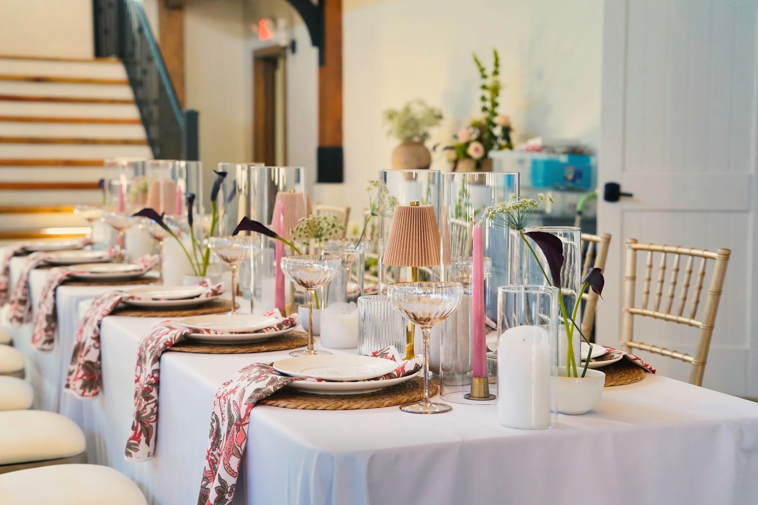 Tables and Chairs Setup