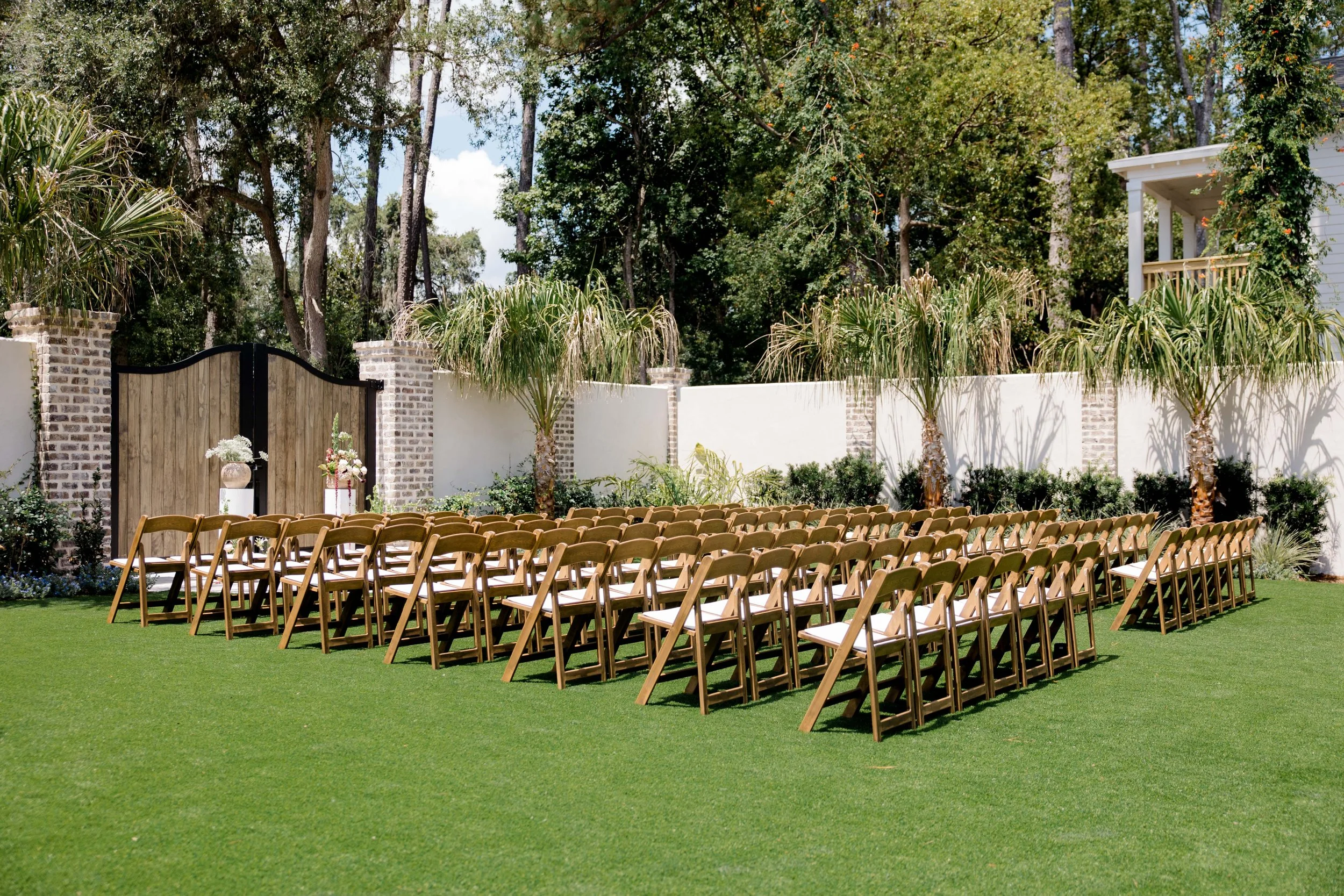 Courtyard setup