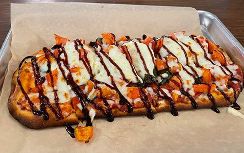 Margherita flatbread