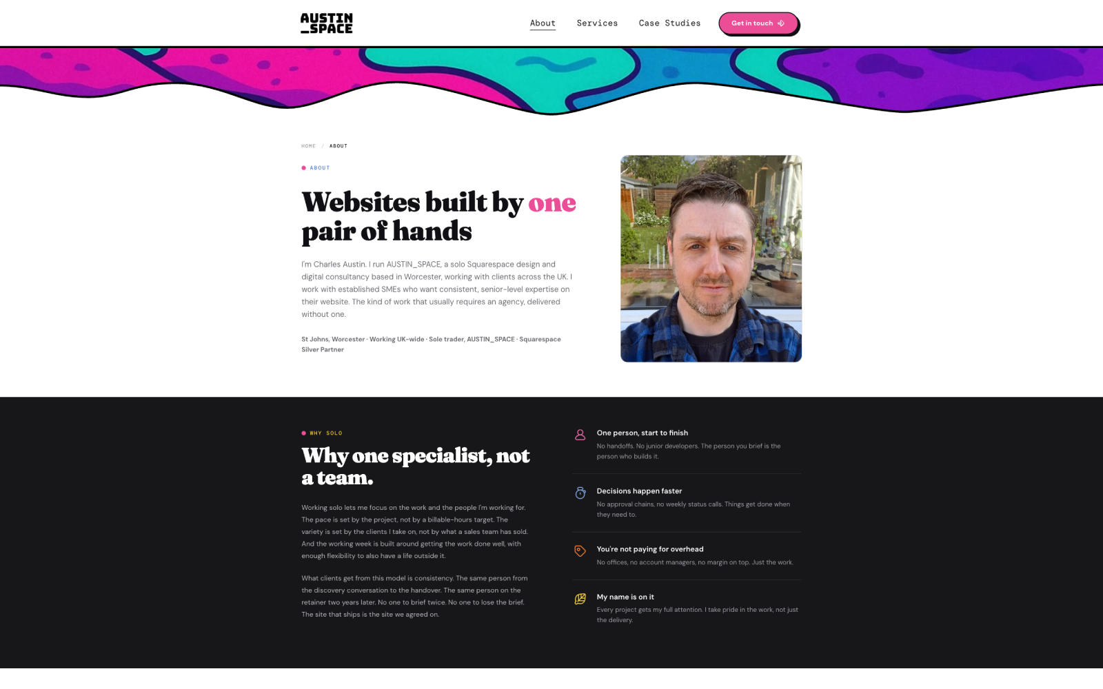 AUSTIN_SPACE about page