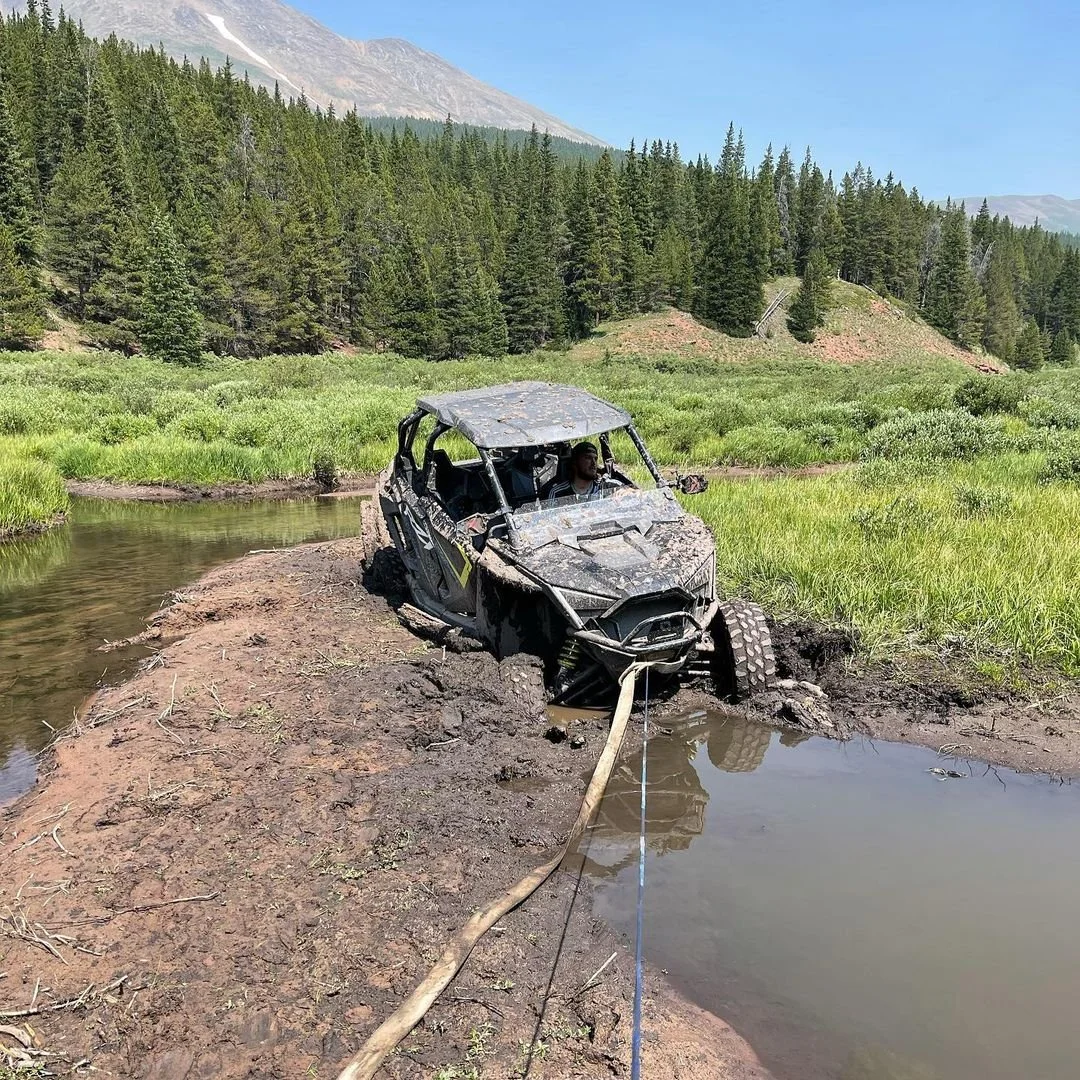 Mountain Recovery emergency recovery team handling a vehicle recovery incident in Colorado