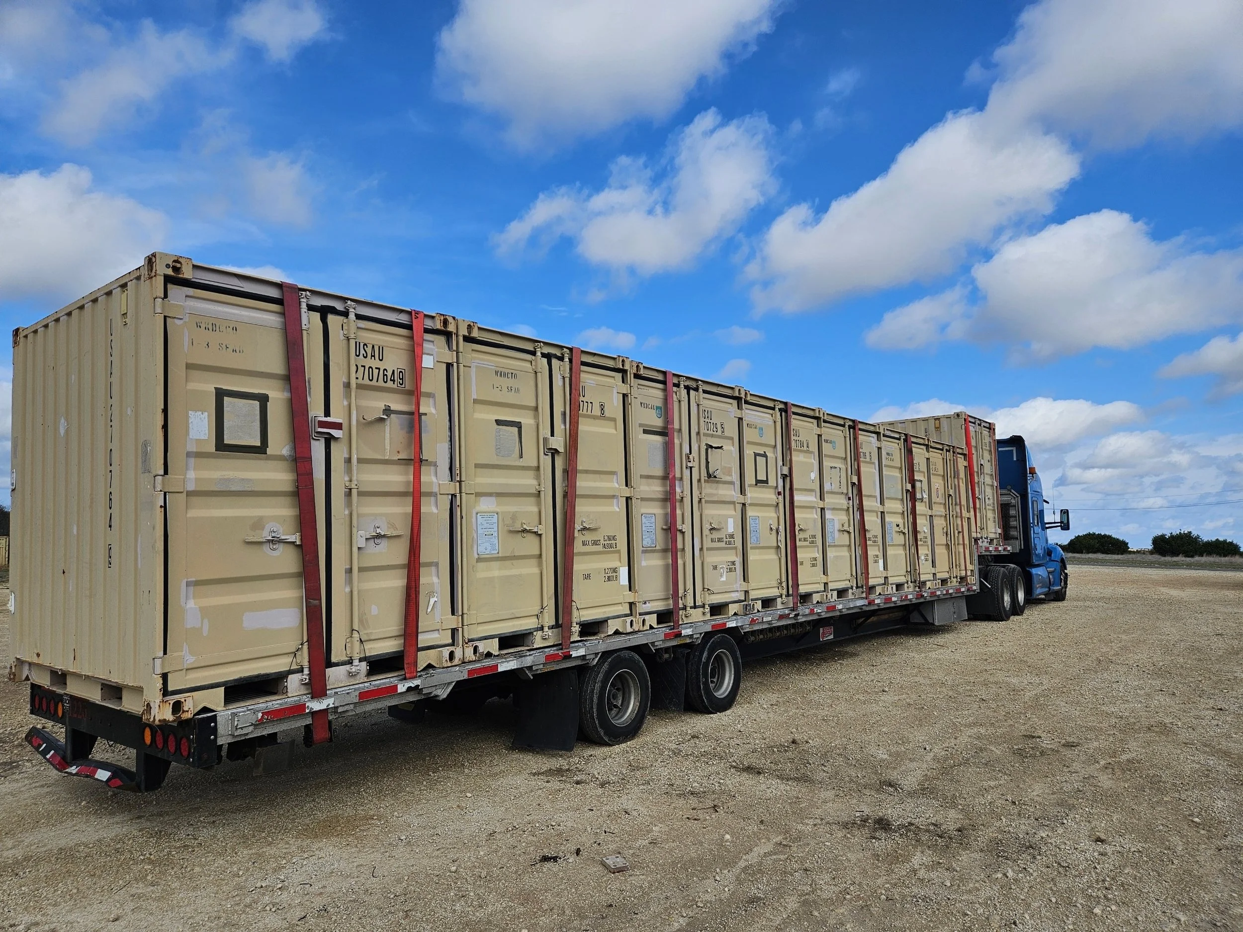 Military radar and electronics equipment on BAR Transportation flatbed