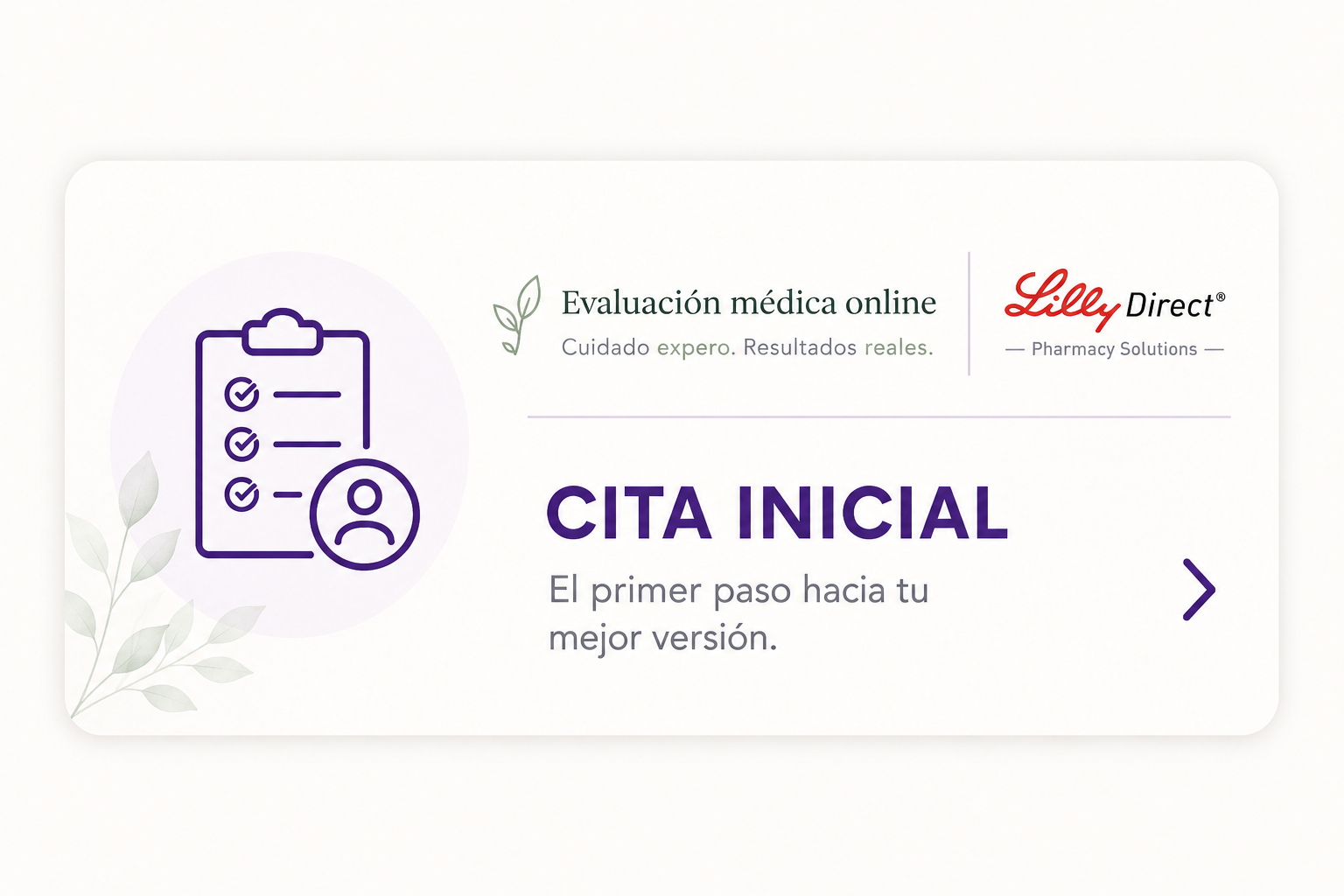 Consulta inicial de manejo de peso