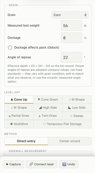 ENsight bin setup screen