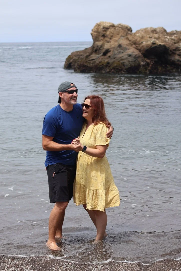 Chris and Johnni Gorges together at the California coast