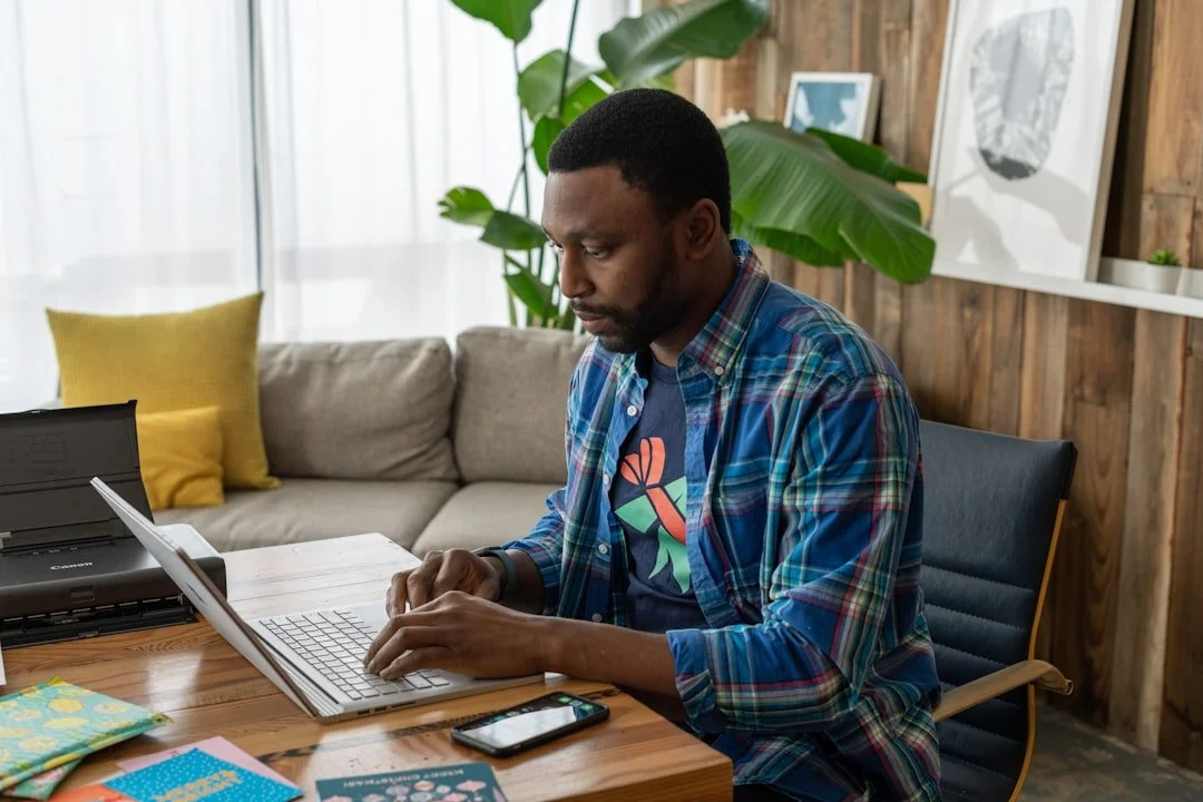 Business owner working at a point of sale