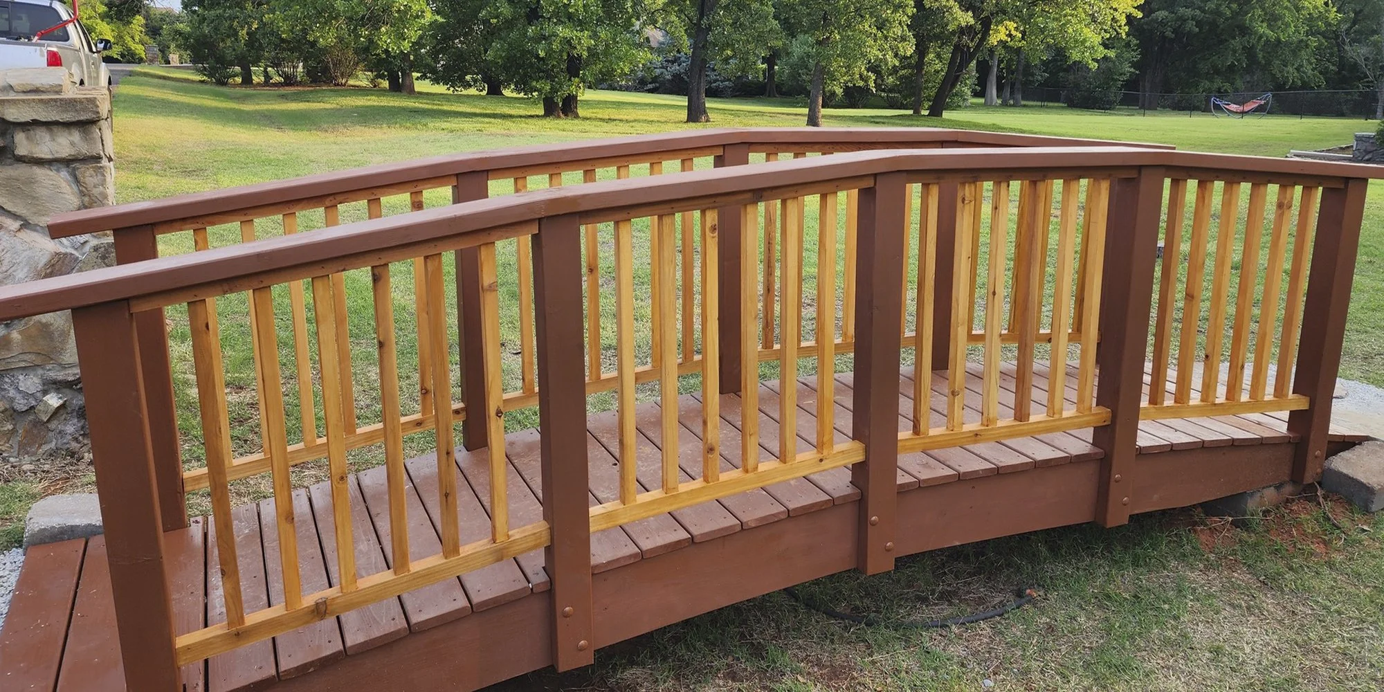 Custom Wooden Bridge in Edmond OK
