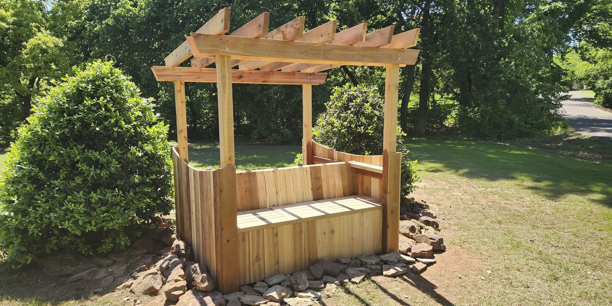Custom Wooden Pergola in Edmond Oklahoma