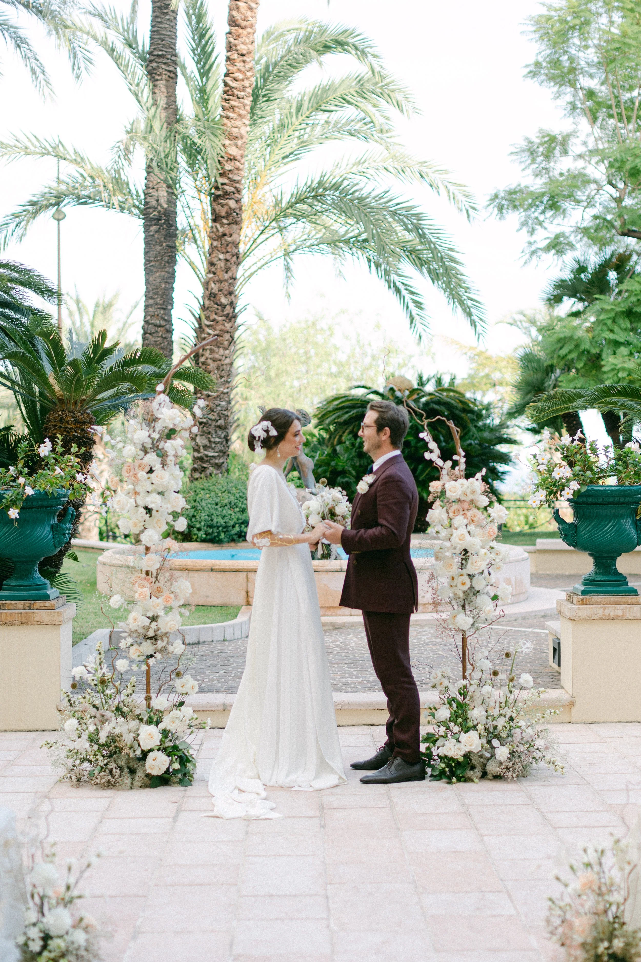 An intimate wedding moment
