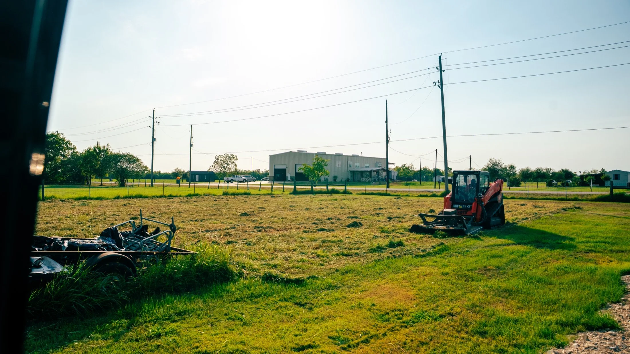 Cleared acreage after Farmer Brown brush hogging