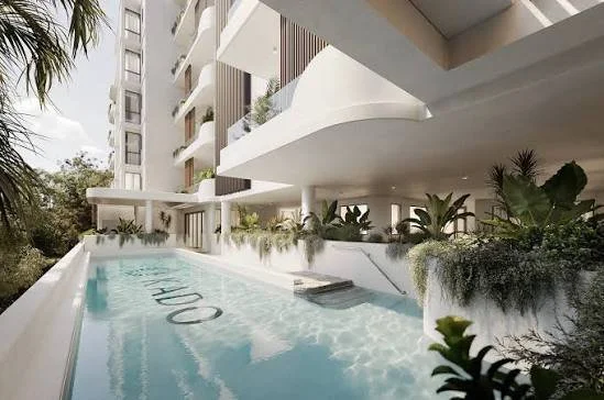 Kado Group retirement living residences with resort pool, Coffs Harbour
