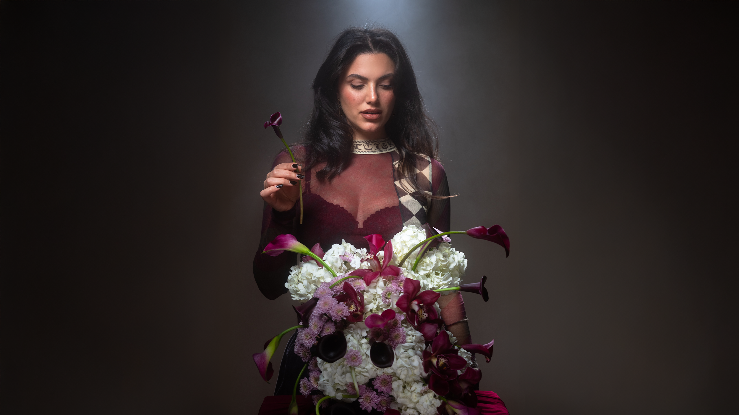 Arpy arranging flowers at Haus of Gather