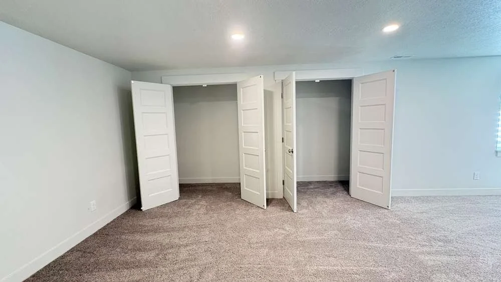 Closet doors, casing, and baseboard, Cache Valley project by Corbridge Construction