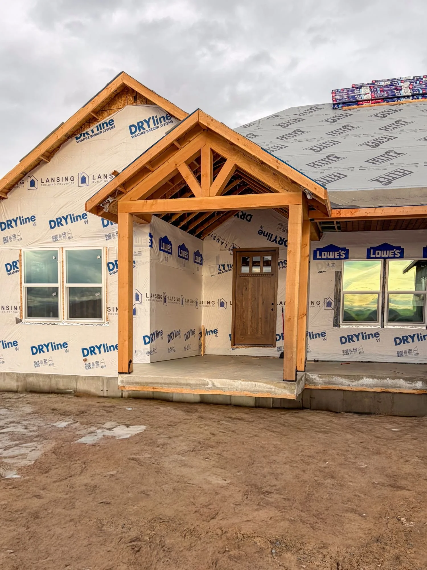 Entry of a custom home in Smithfield