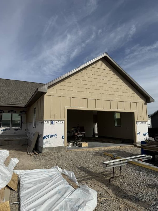 Custom home under construction, Smithfield