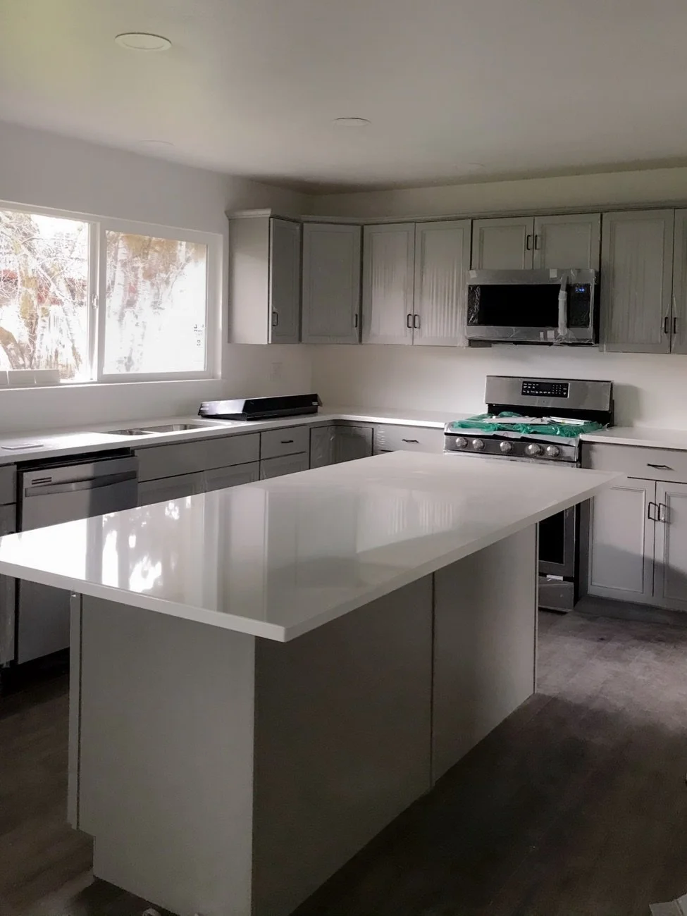 Custom cabinetry and counters, kitchen remodel