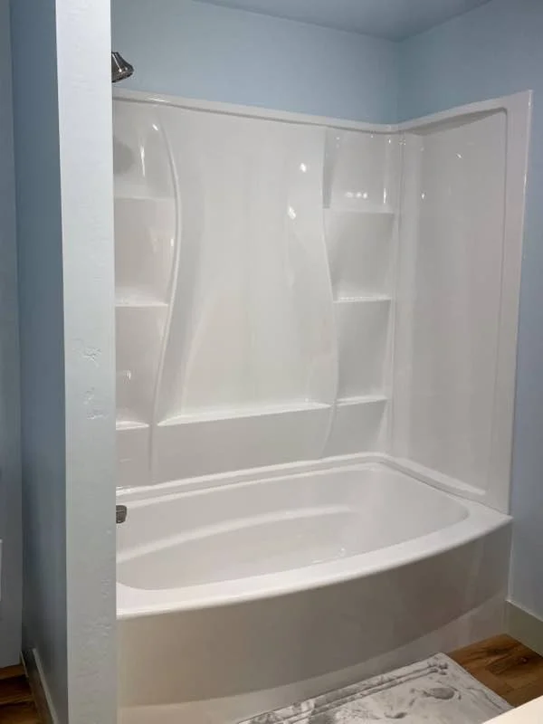 Bathroom remodel, new tub and surround, Smithfield by Corbridge Construction