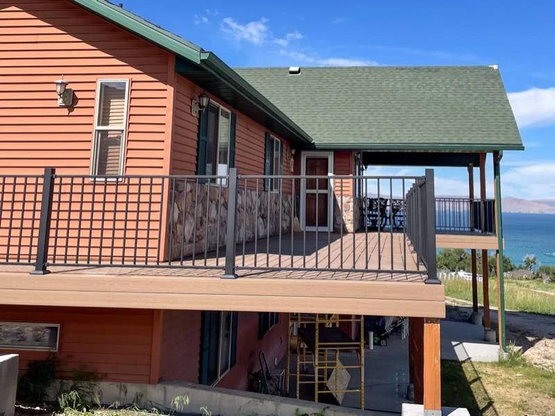 Finished deck at Bear Lake