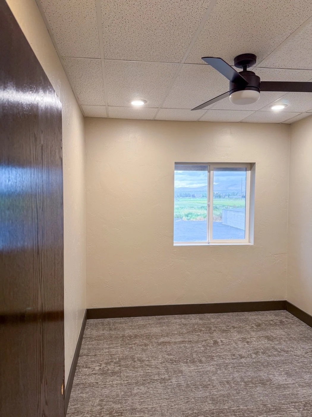 Finished basement living space, Cache Valley