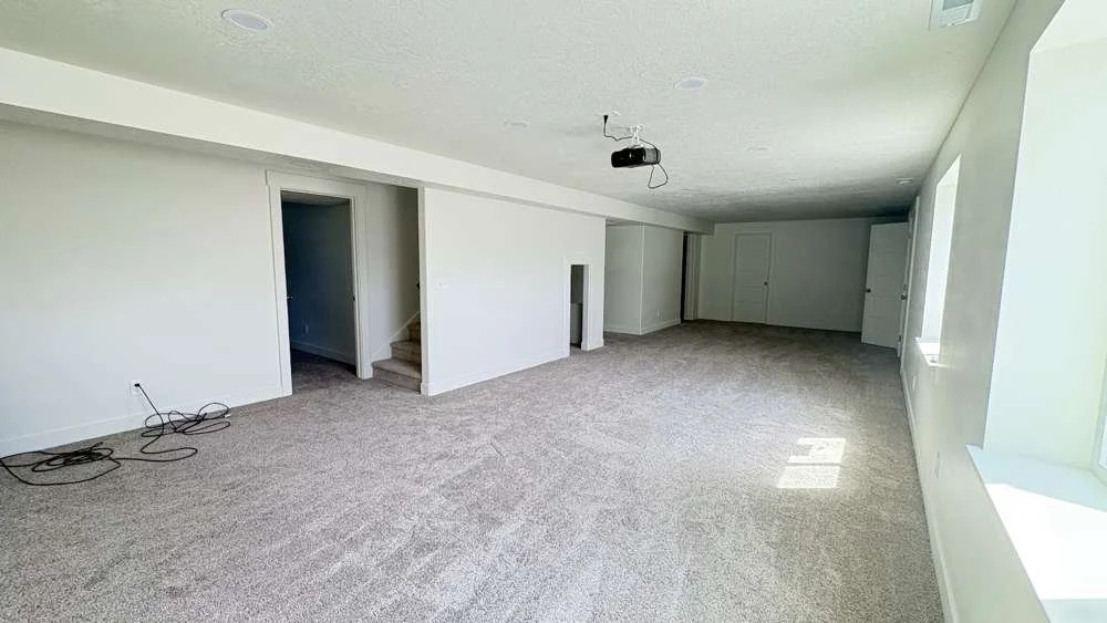 Looking back toward the bedrooms, Cache Valley project by Corbridge Construction