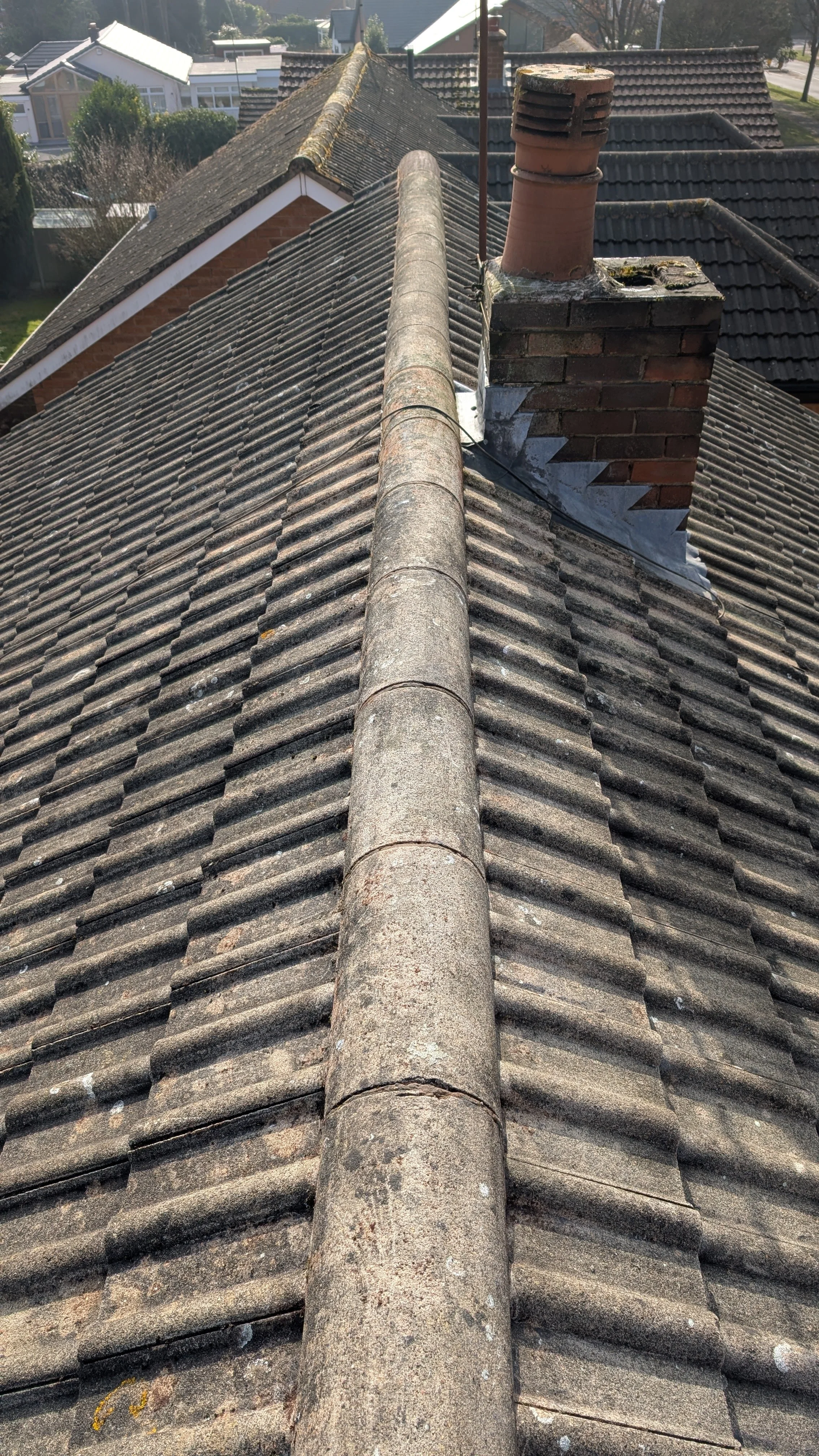 Roof after professional cleaning Melbourne