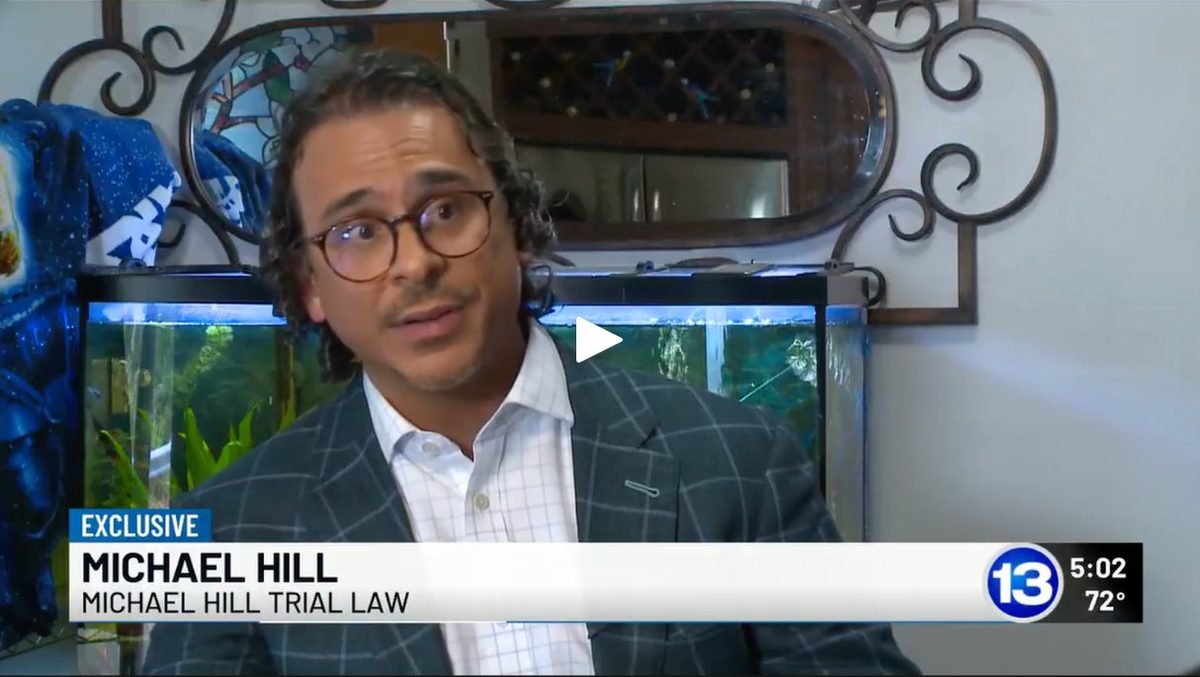 13abc exclusive broadcast still: attorney Michael Hill, Michael Hill Trial Law