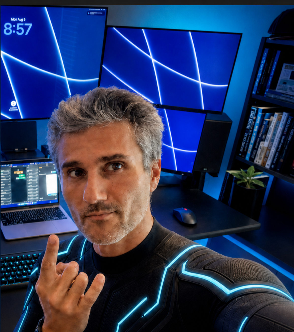 Future Aero founder Mark Monelli at his workstation