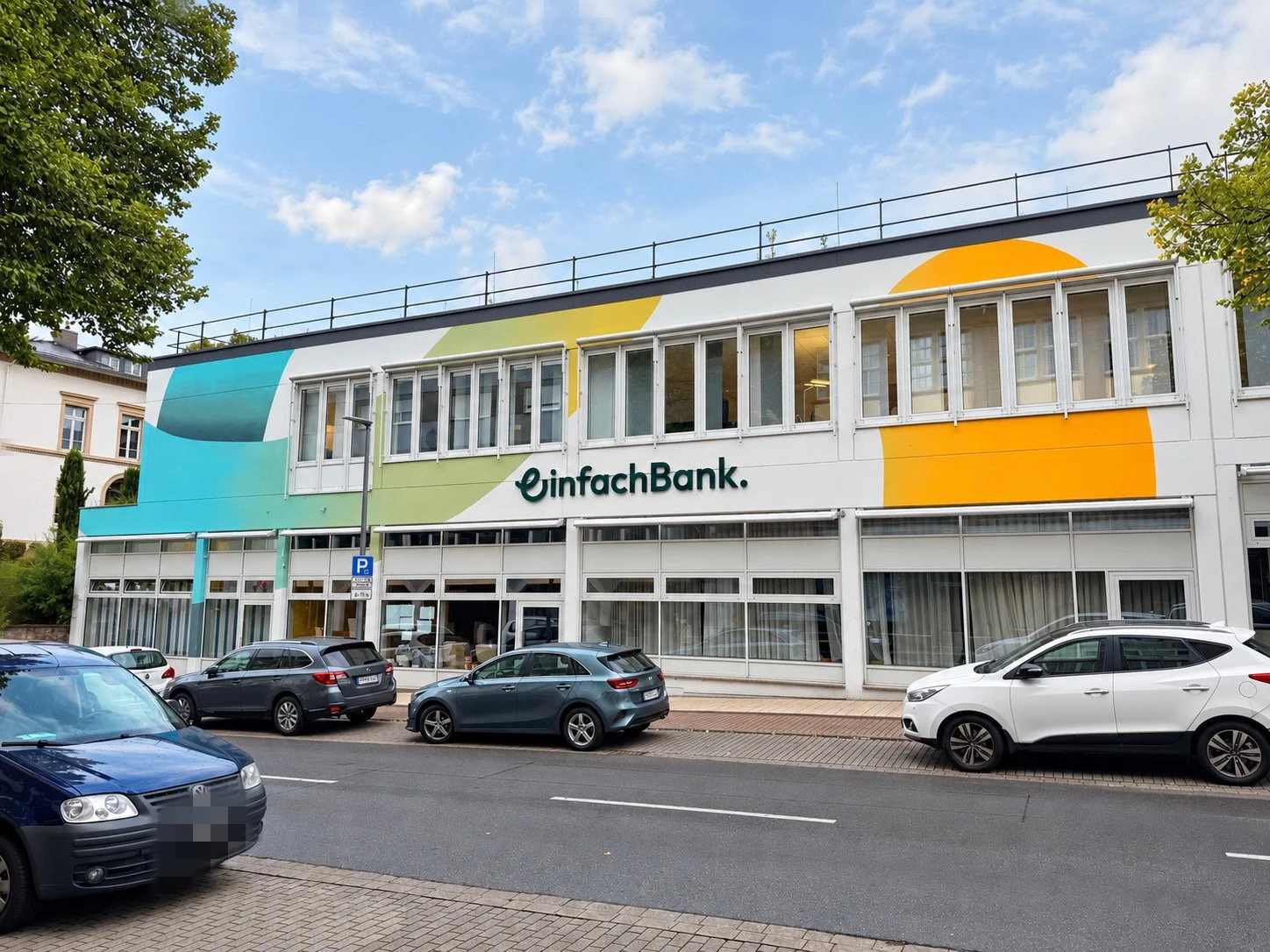 Fertig umgesetztes Fassadenkunstwerk