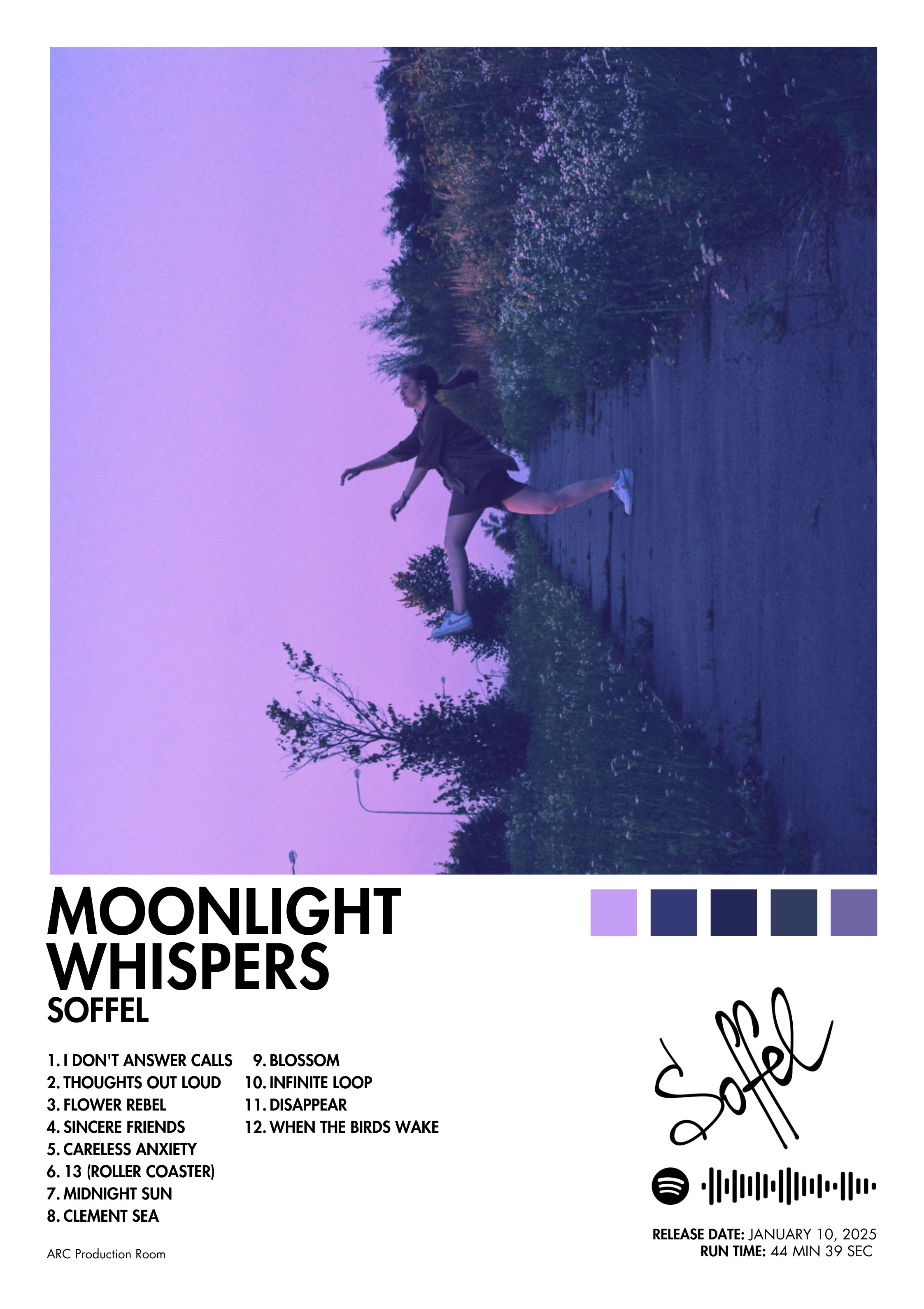 MOONLIGHT WHISPERS POSTER WITH PRINTED SIGNATURE
