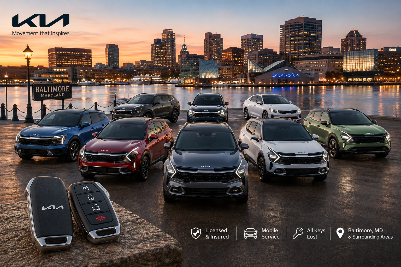Kia key programming and replacement — Capitol Locksmith DC mobile automotive locksmith Washington DC and Maryland