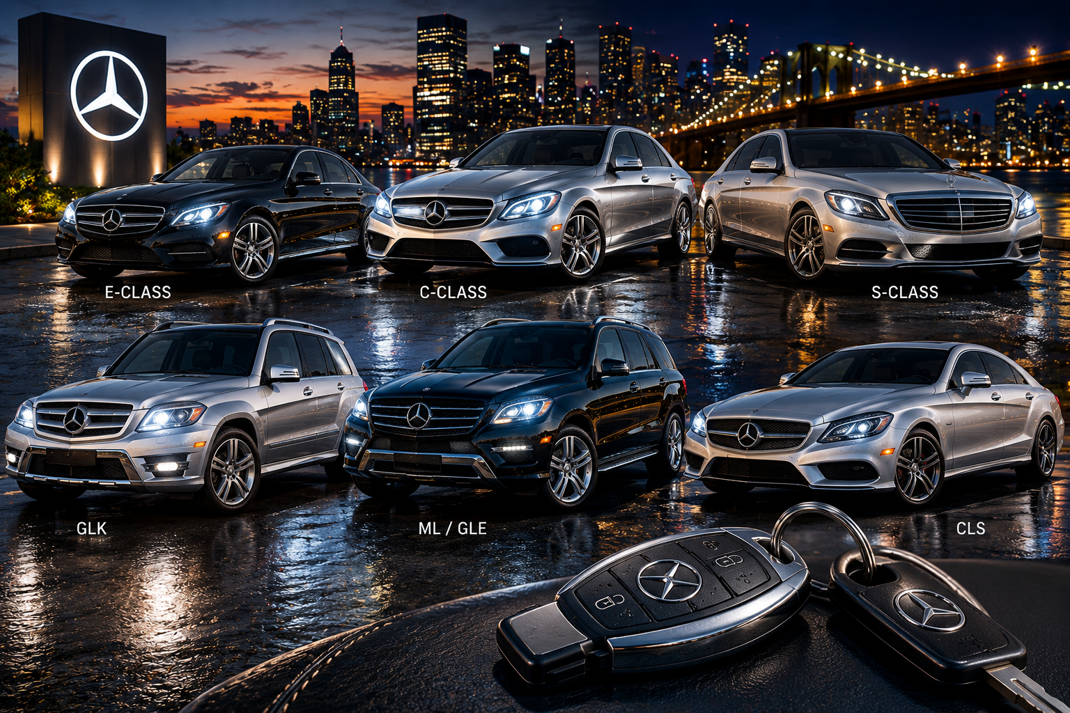 Mercedes-Benz models serviced by Capitol Locksmith DC — C-Class, E-Class, ML, S-Class