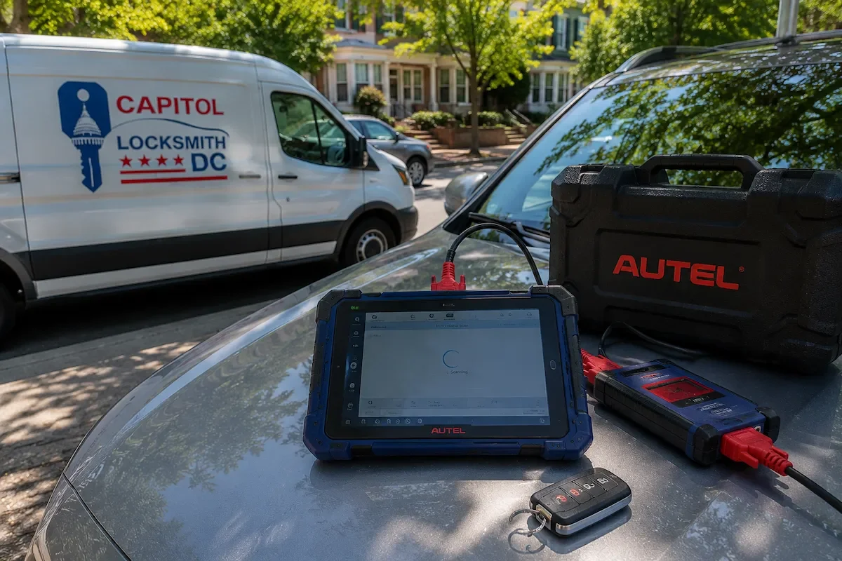 Car key programming Kensington MD — Capitol Locksmith DC mobile automotive locksmith service