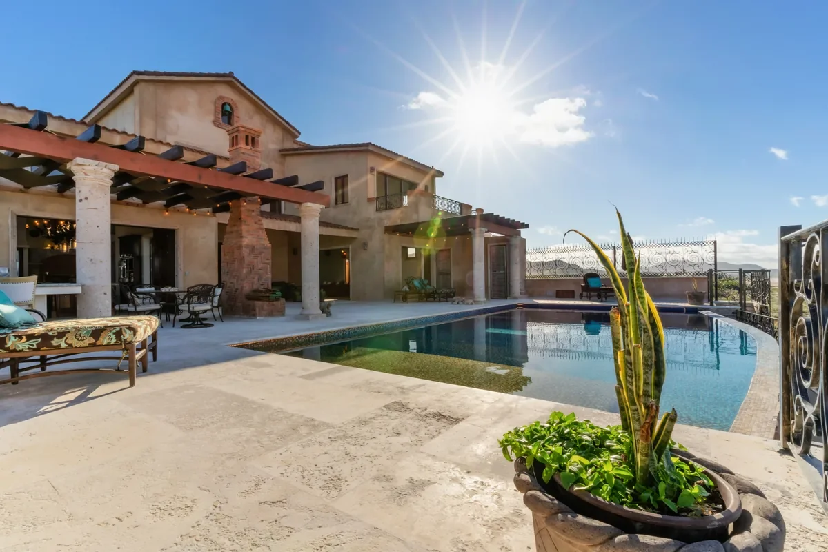 Outdoor Pool Terrace Pergola Cerritos
