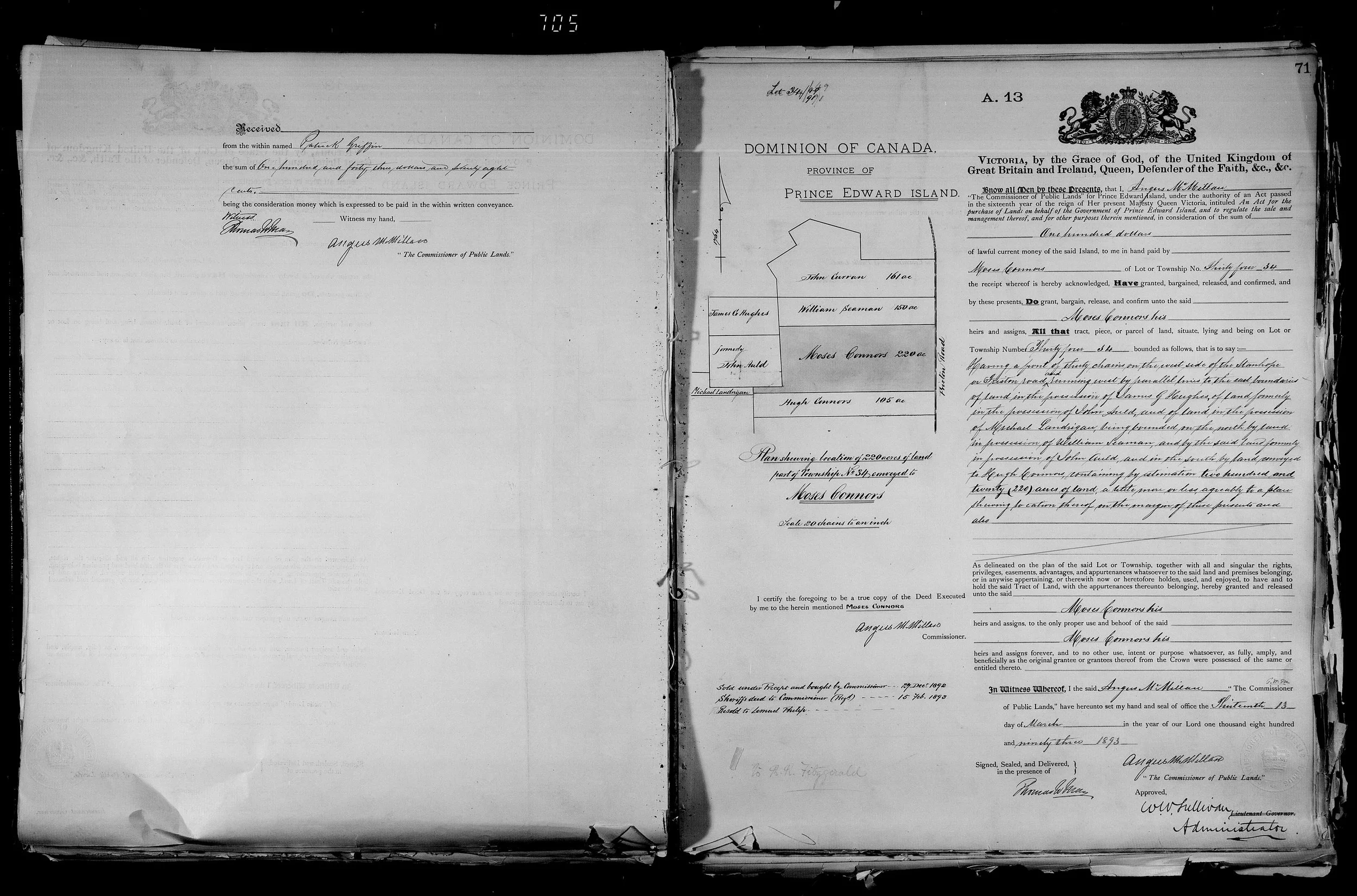 Moses Connors 220 acres