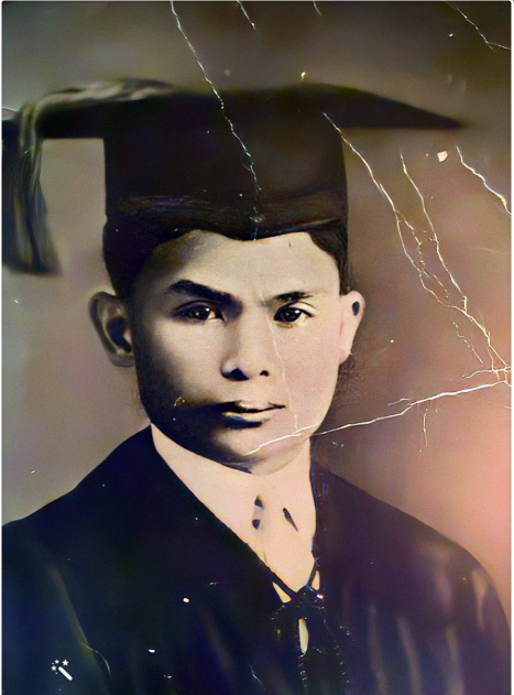 1939 graduation photo of Mamerto Morales, Sr.
