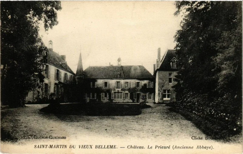 Le Prieuré at Saint-Martin-du-Vieux-Bellême, antique postcard