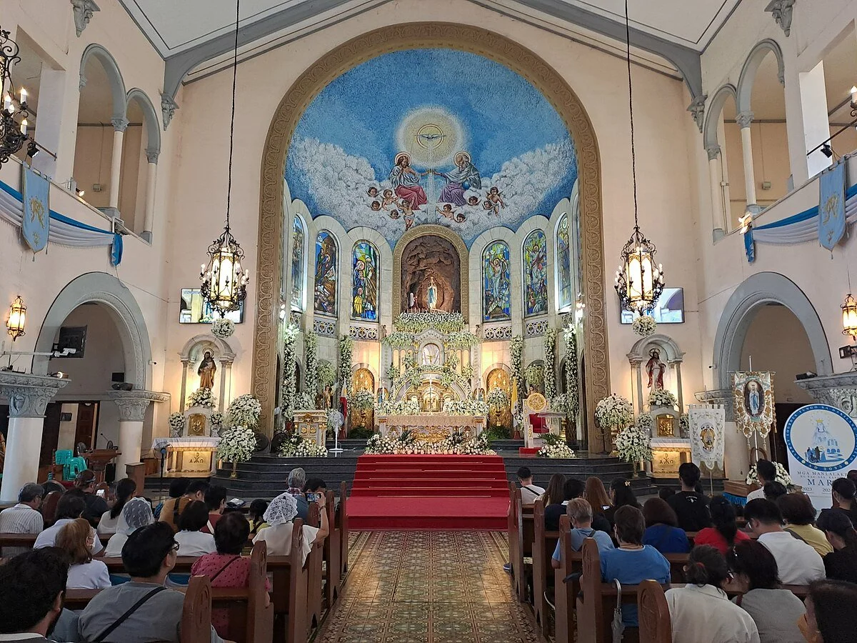 Interior of National Shrine of Our Lady of Lourdes, 2024