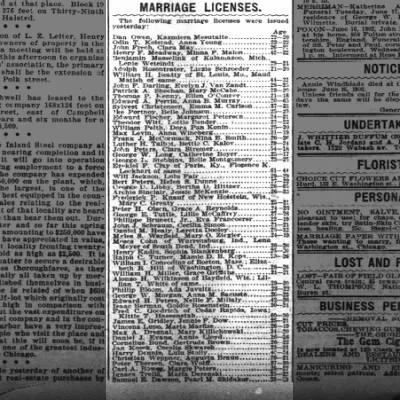 1902 Marriage Licence