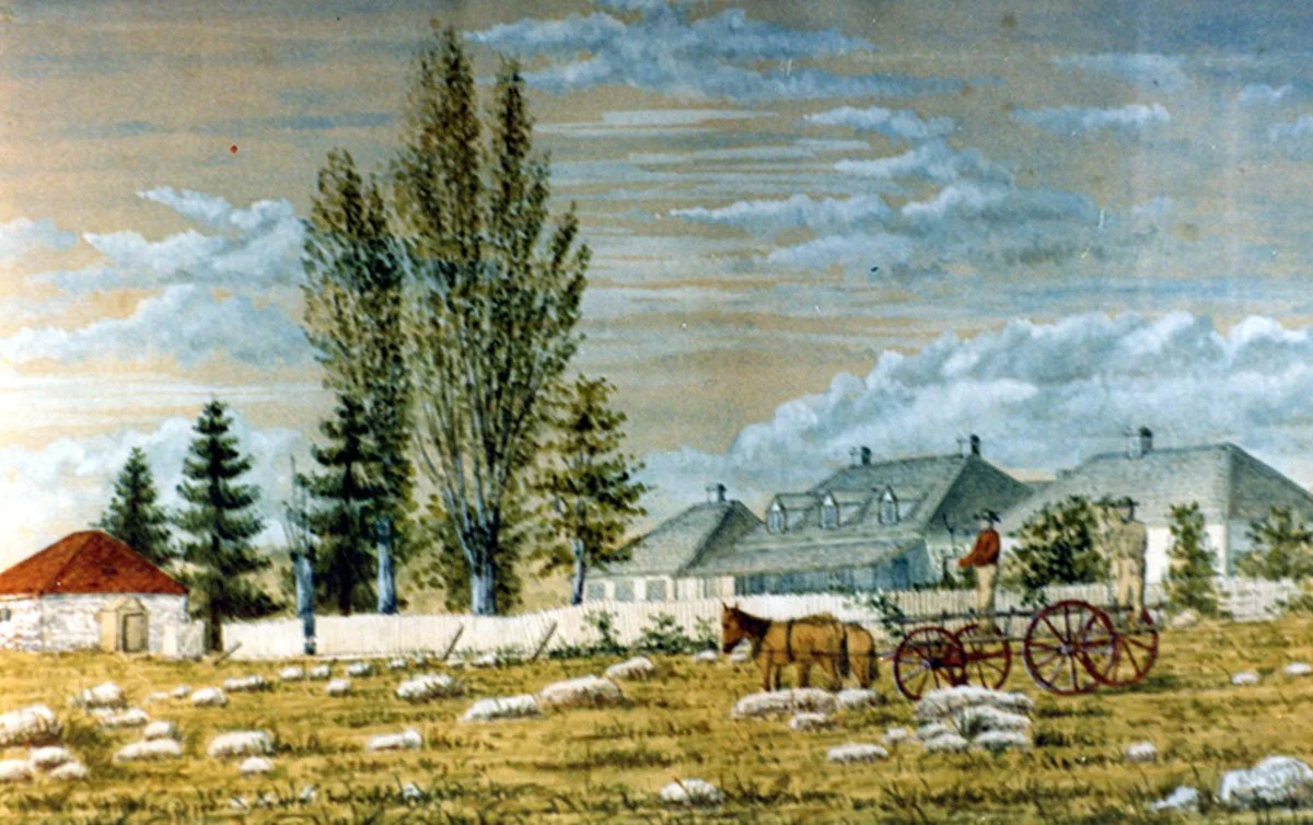 The fur trade settlement at Sault Ste. Marie