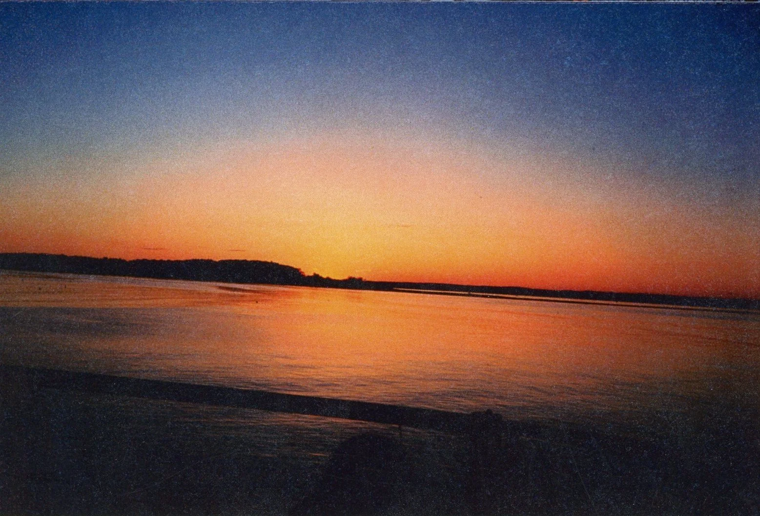 Casco Bay at sunset, September 2000