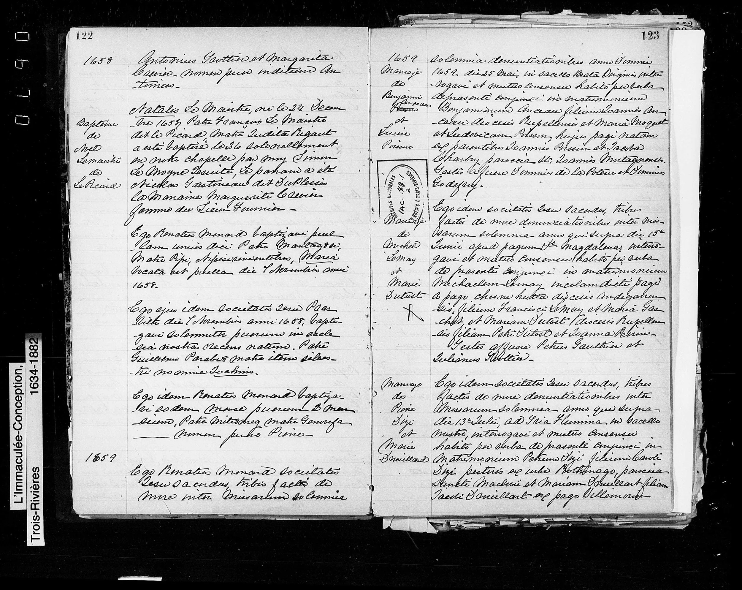 1659 Marriage Record