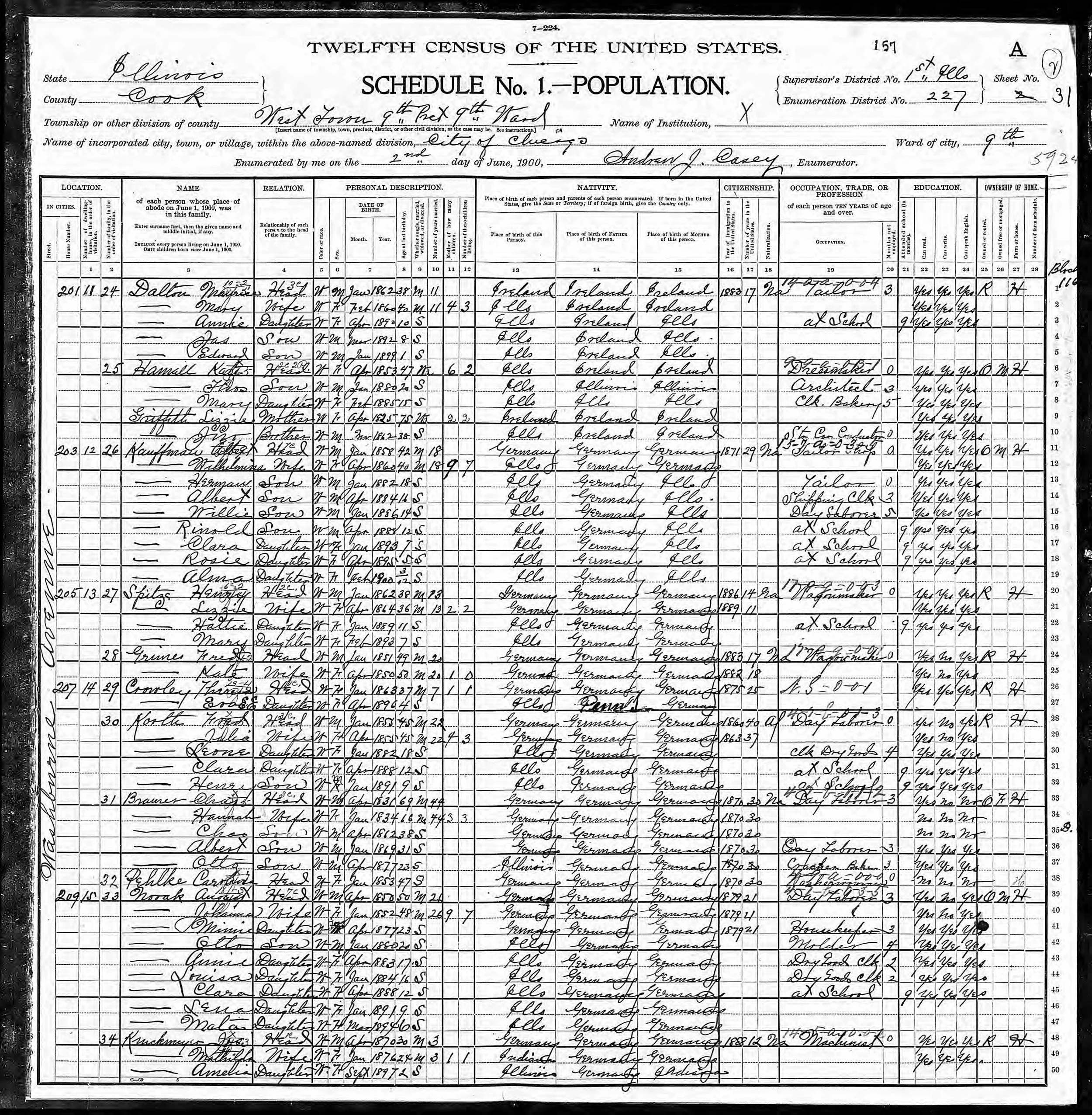 1900 census