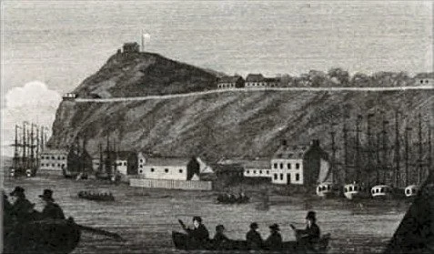 Illustration of Quebec City, 1658