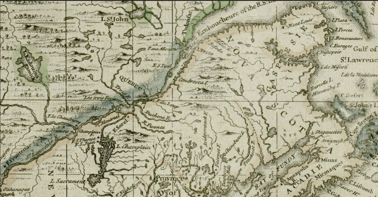1680 Darlington Map of the St. Lawrence