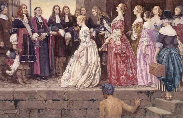 The Arrival of the Brides at Quebec by Eleanor Fortescue-Brickdale